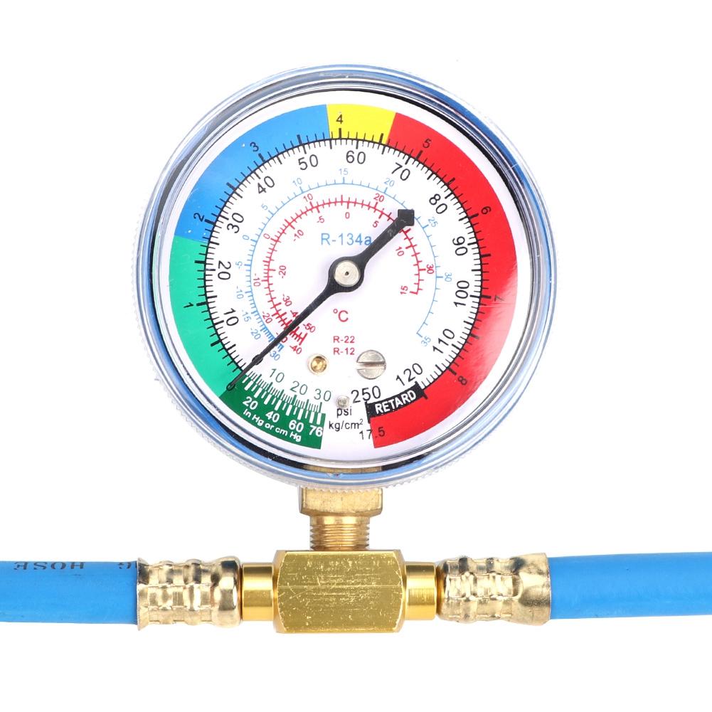R134A Recharge Measuring Hose Can Tap Gauge Refrigerant Charging Pipe