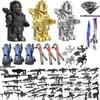Metro Compatible Xuanyuan Level 7 Power Building Block Figure Game for Peace Summer Vacation Weapon Set Toy Joint