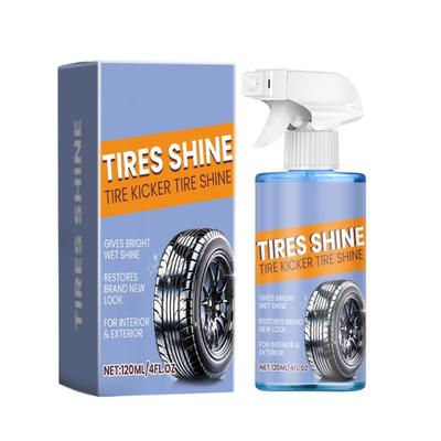 Quick Drying Tire Dressing Tire Shine Sprayer 120ml High Gloss Professional Tyre Shine Tire Coating Sprayer