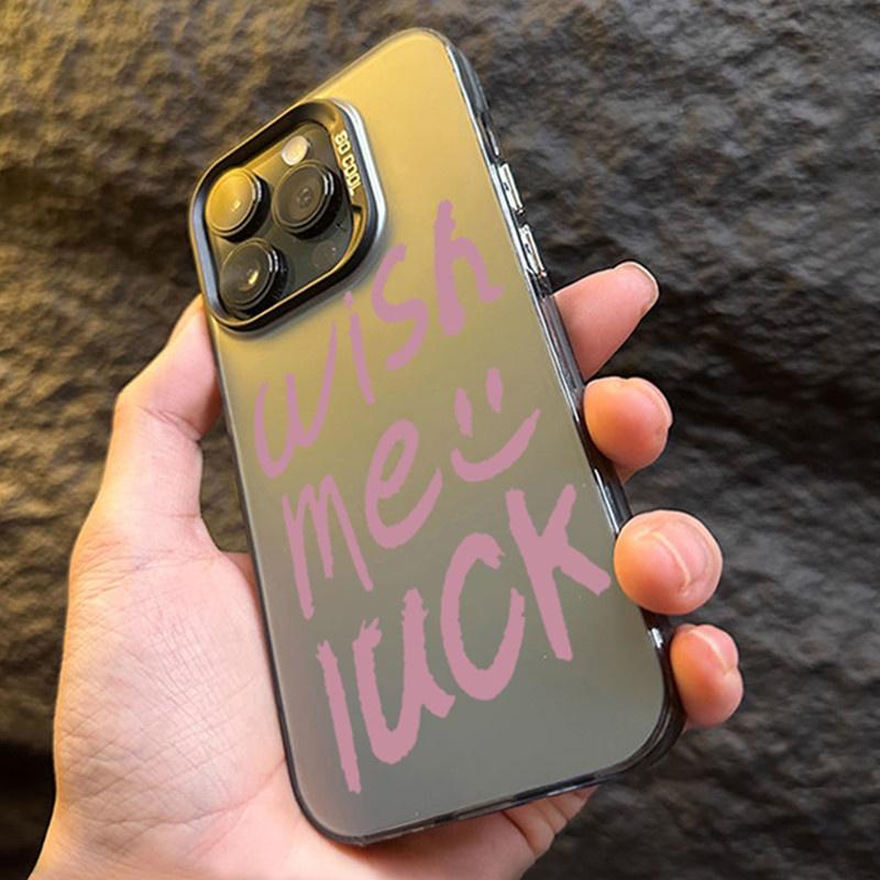Luxury Trend English Letter Phone Case For iPhone 15 14 13 12 11 Pro Max Mini X XR XS 7 8 Plus SE2 Lens Protection Plating Cover