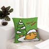 Christmas Gudetama The Lazy Egg Pillowcase Printing Polyester Cushion Cover Decorations Pillow Case Cover Chair Zippered 18''