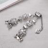 Compatible Silver White Diamond Style Chain Bracelet for Apple Watch Series 9 to 4