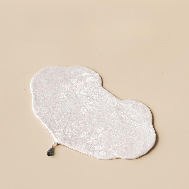 Fragrant cloud yarn small tea mat dry brewing mat new Chinese double-sided waterproof tea tablecloth mat national style fabric