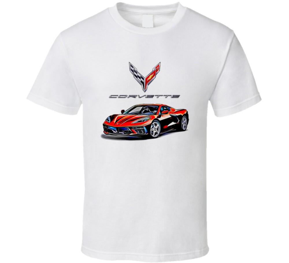 New C8 Vette Red Mid Engine America Muscle Car Gift T Shirt Unisex T-Shirt XXL