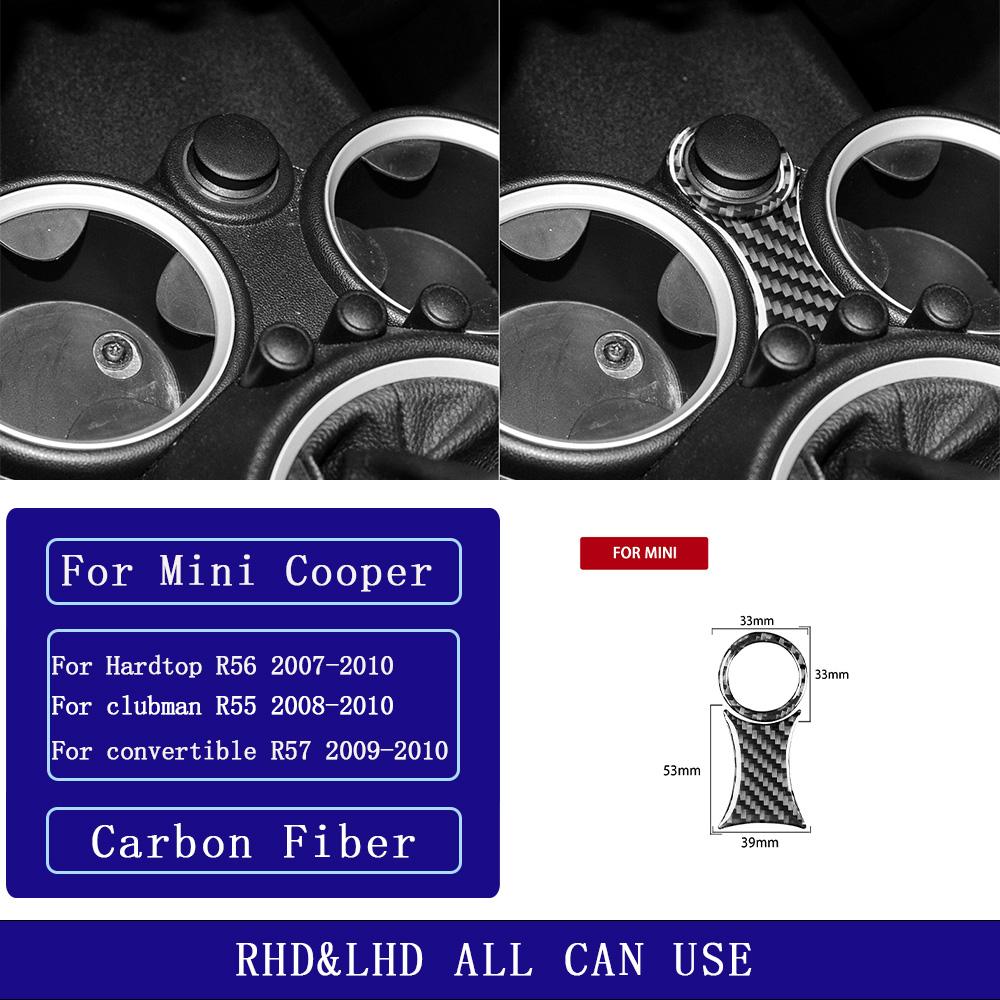 

For mini cooper R56 R55 R57 2007-2010 Carbon Fiber Gear Shift transmission Panel Car Interior Accessories Decorative Stickers
