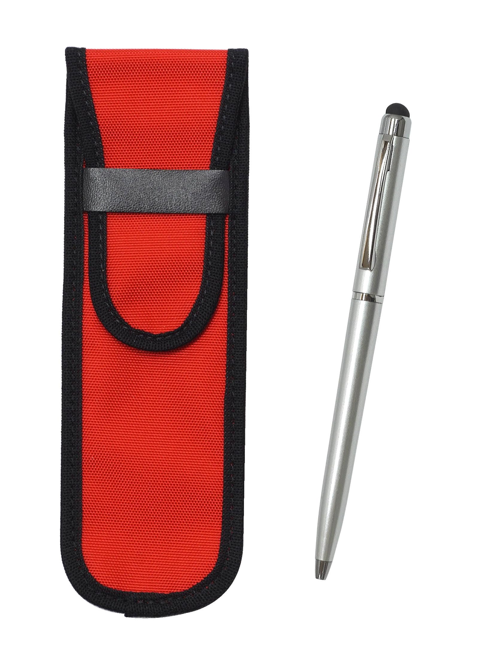 

Takizawa Cloth Pencil Smartphone Slim Rotating Ballpoint Pen Case, Red, Touch, Set, 5-Pack, T23-NK02R-TP02-5