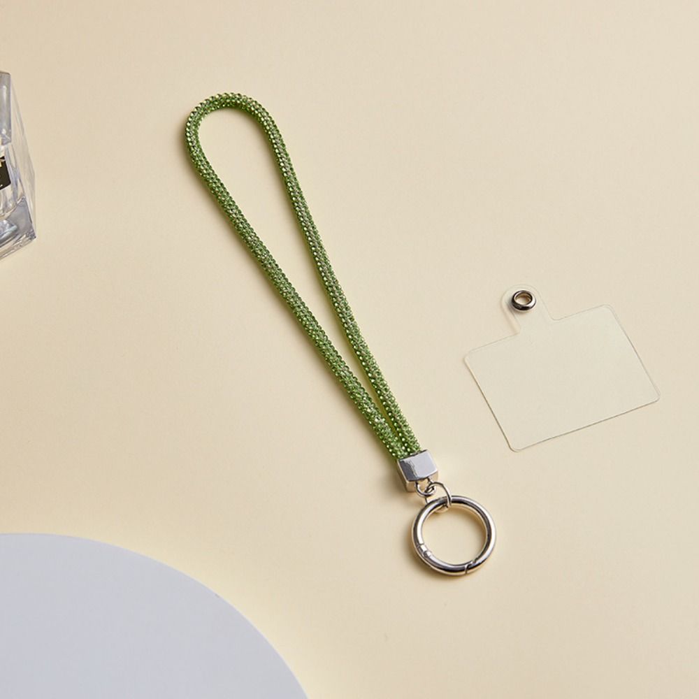 Handheld Glitter Rhinestone Phone Lanyard Hanging Cord Mobile Phone Chain  Girls New Year Gift