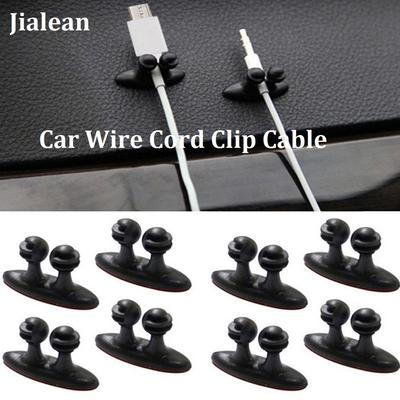 8PCS Auto Draad Koord Clip Kabelhouder Tie Fixer Organizer Druppel Lijm Klem