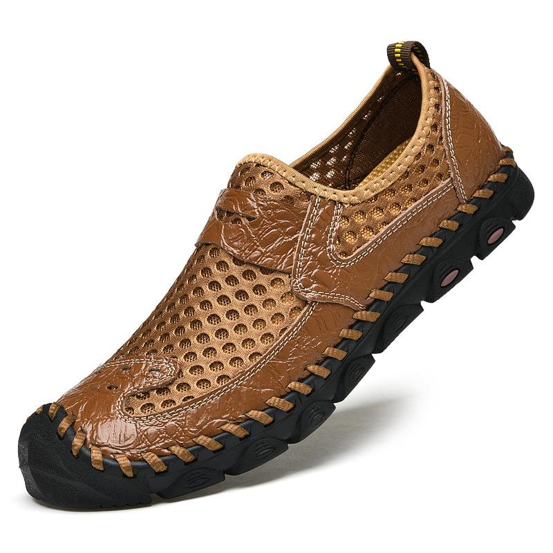 Summer Breathable New Shoes Mesh Men's Casual Shoes Mesh Shoes Slip-on Lazy Shoes