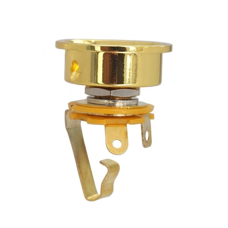 Mono Instrument Jacks Electric Guitar Jacks Single Channel Guitar Plug Metal Texture for Electric Guitar and Bass