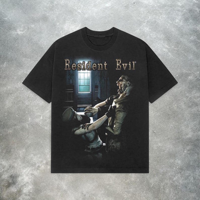 Resident Evil 4 Leon Kennedy T-shirt Ρετρό Y2K Grunge Μπλουζάκι Ανδρικό Γυναικείο Oversized Y2k Βαμβακερό T-shirt Streetwear Γυναικεία Ανδρικά Ρούχα