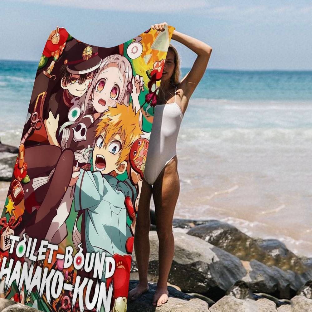 Animation T-Toilet-bound Hanako-kun Microfiber Beach Towel Mountain Climbing Yoga Beach Swimming Running Absorbent Soft Towel