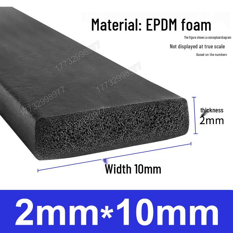 Black EPDM Marine Anti-Collision Foam Rubber Strip for Cabinet Sealing