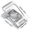 Egg Slicer Heavy Duty Aluminium Alloy Egg Slicer Cutter for Hard Boiled Eggs Multipurpose Egg Cutter Mini Manual Egg Slicer
