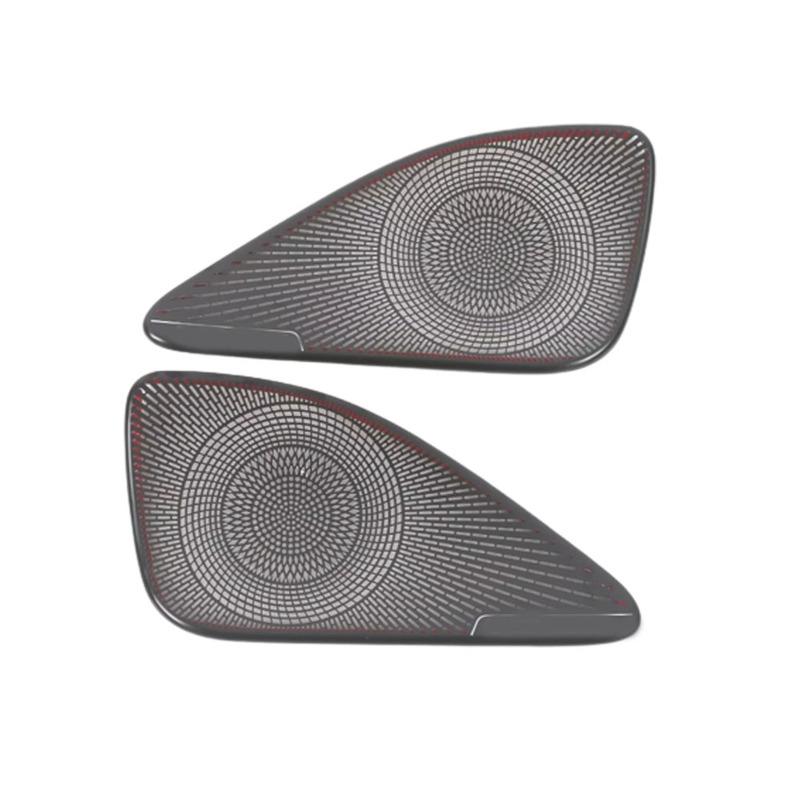 Stainless Steel Rear Door Panel Horn Speaker Cover For Lexus RX 350 350h 450h+ 500h   2024 Trim 2Pcs Round Accessories