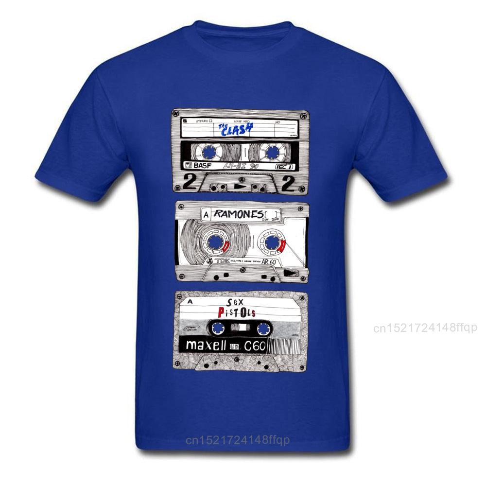 Herren T-Shirt K7 Punk Mix T-Shirts Hip Hop T-Shirt Kassette 3D Oberteile Schwarzes T-Shirt 100% Baumwolle Modische Streetwear Sommer Großhandel