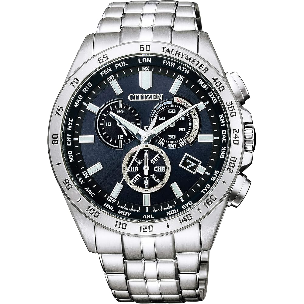 

Годинник CITIZEN Eco-Drive з радіоконтролем (Срібний/Діловий/Водонепроникний/Чоловічий) CB5870-91L, Подарунок Citizen, Сонячний радіокерований