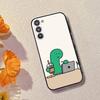 Cute J-Jogumans Dinosaur Phone Case For Samsung Galaxy A73,A72,A71,A70,A53,A52,A51,Soft Silicone Black Cover