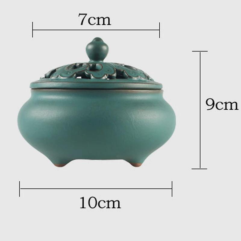Special Coil Retro Incense Burner Living Room Ceramic Incense Holder Creative Home Decor Buddha Buddhist Ornaments Xmas Gift