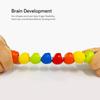 Children Wooden Toys Clock Rainbow Tower Caterpillar Around Beads Shape Matching Kids Montessori Early Education Toy TMZ