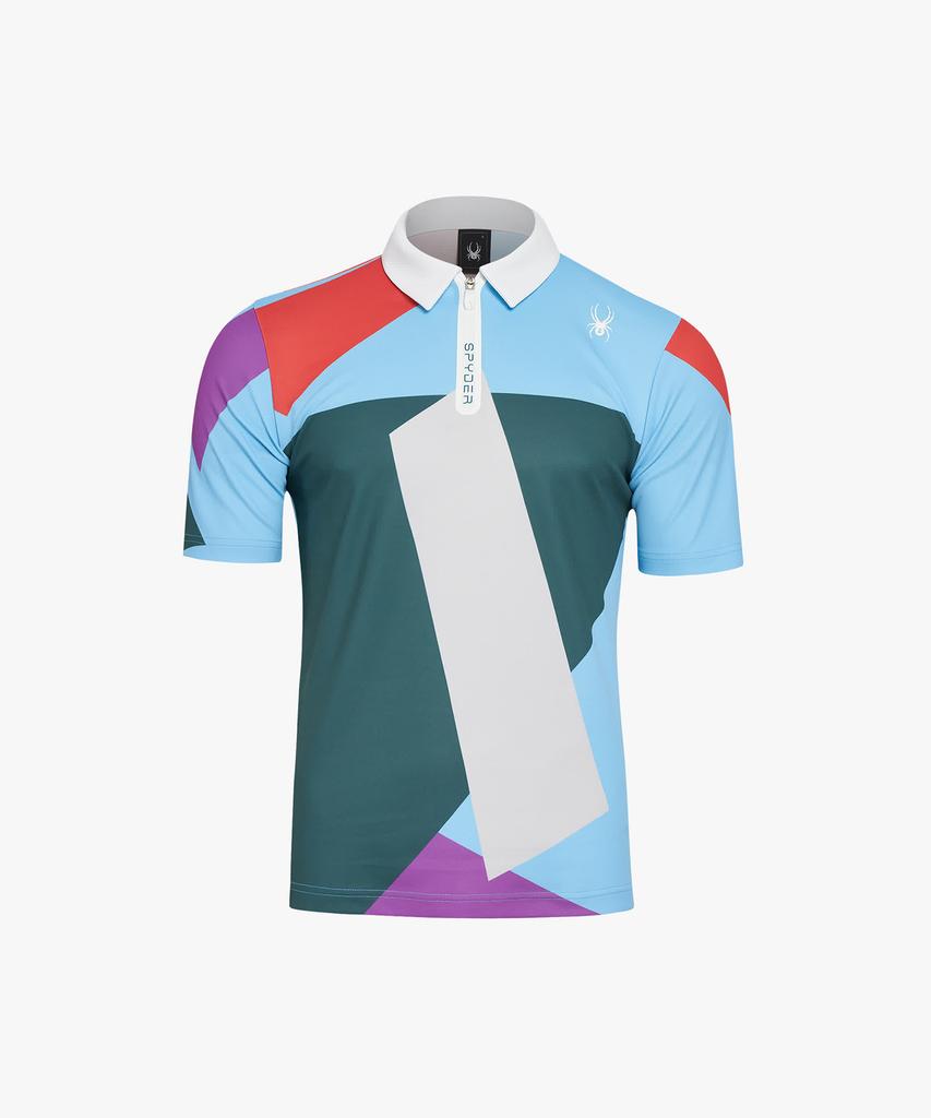 SPYDER Men'S Proweb Color Pattern Polo Shirt Sphmcnts241Mgrn
