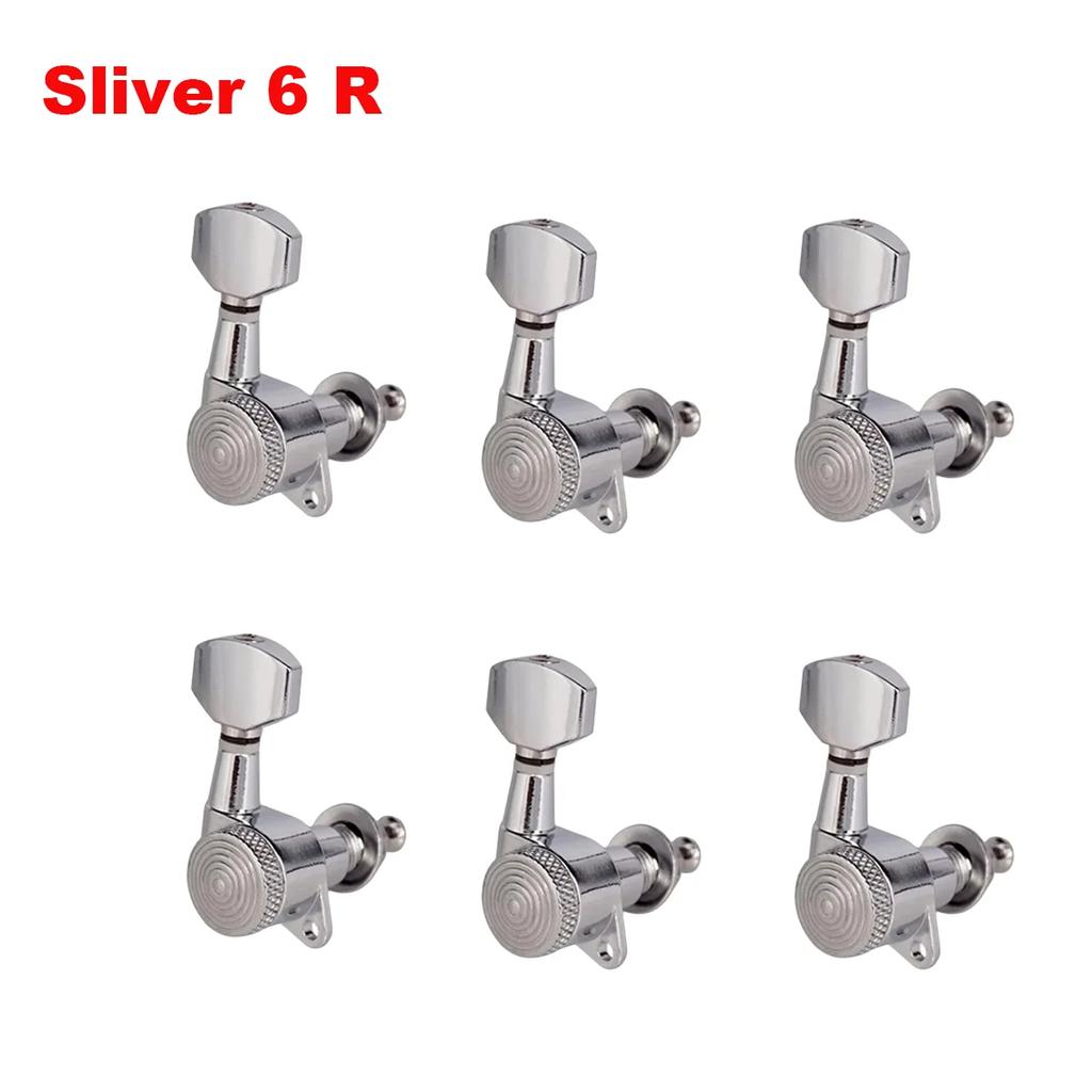  6-Piece Right Locking Guitar Tuners | High-Precision 1:18 Gear | Fit Electric & Acoustic Guitars