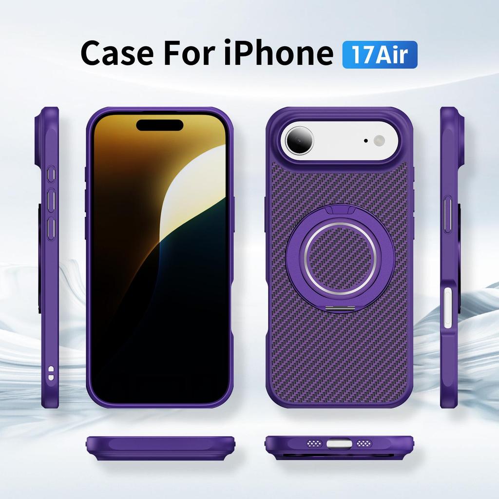Magnetic Rotating Stand Phone Case for Apple 17 Pro Max