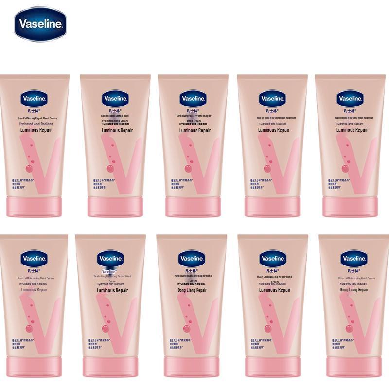 Vaseline Radiant Hydration Repair Hand Cream, 50ml (Pack of 10)