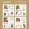 8 Sheets Vintage Girls' leisure Stickers Decorative collage Diary Album Scrapbooking material Junk Journal Supplies