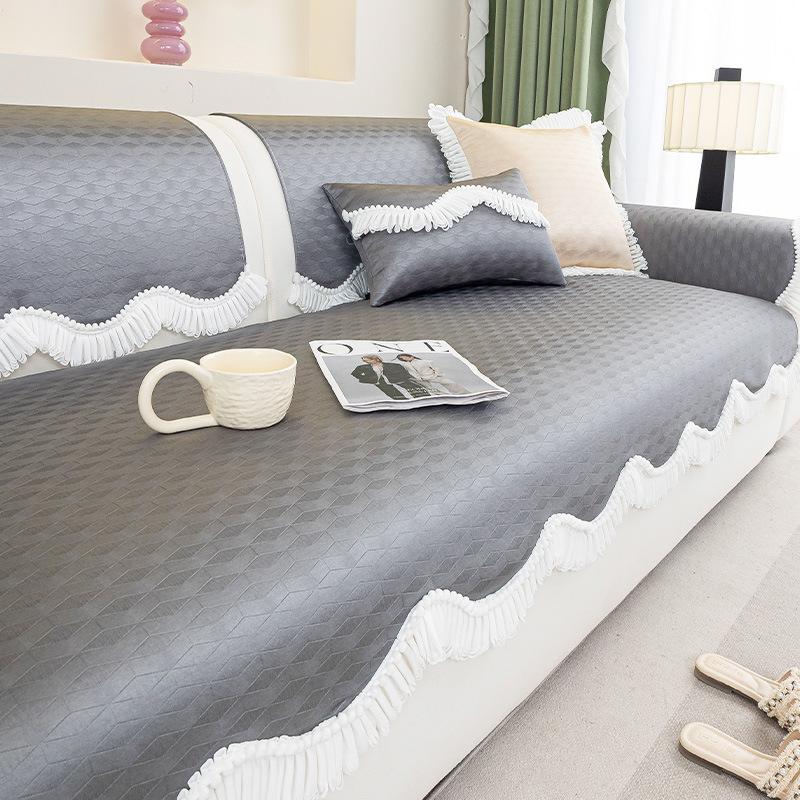 2025 new special-shaped ice silk sofa cover pad, summer special mat pad, one-piece fixed non-slip sofa cover