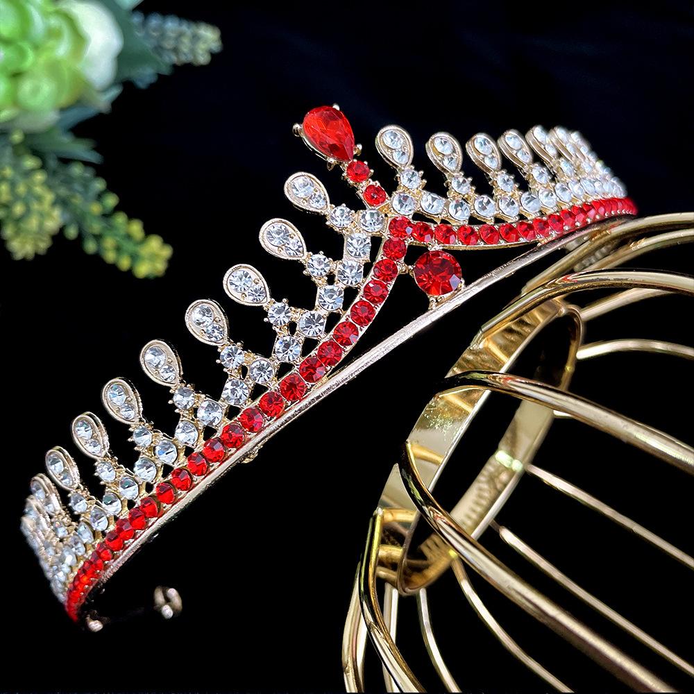 Brautkrone Tiara Koreanische Prinzessin Geburtstag Kristallkrone Erwachsenes Geschenk Weibliche Moderatorin Haaraccessoire