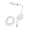 Magnifying Lamp 6 LED 2 Gears Optical Lens Adjustable Foldable Stable Base Magnifier with Light for Home Office School