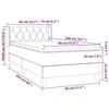 3130471 vidaXL Divan-lit À Sommier Tapissier Avec Matelas Bleu 80x200 Cm Tissu