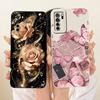 For Huawei Nova 7 SE Case P40 Lite 5G Cover CDY-NX9B CDL-AN50 Shockproof Silicone Fashion Flower Soft Shell For Honor 30S Bumper