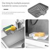 1PCS Silicone Drain Soap Dish Portable Self Draining Soap Box Kitchen Anti-slip Sink Soap Tray Sponge Drain Bathroom Soap Holder