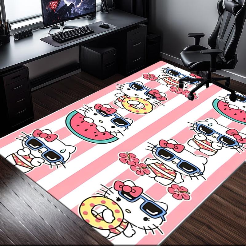 Melody's Sweet Adventure Rug Office Carpet Non-Slip Mat, Chair Rug Floor Covering for Gaming, Bedroom, Living Room , Home Decor Christmas Gift