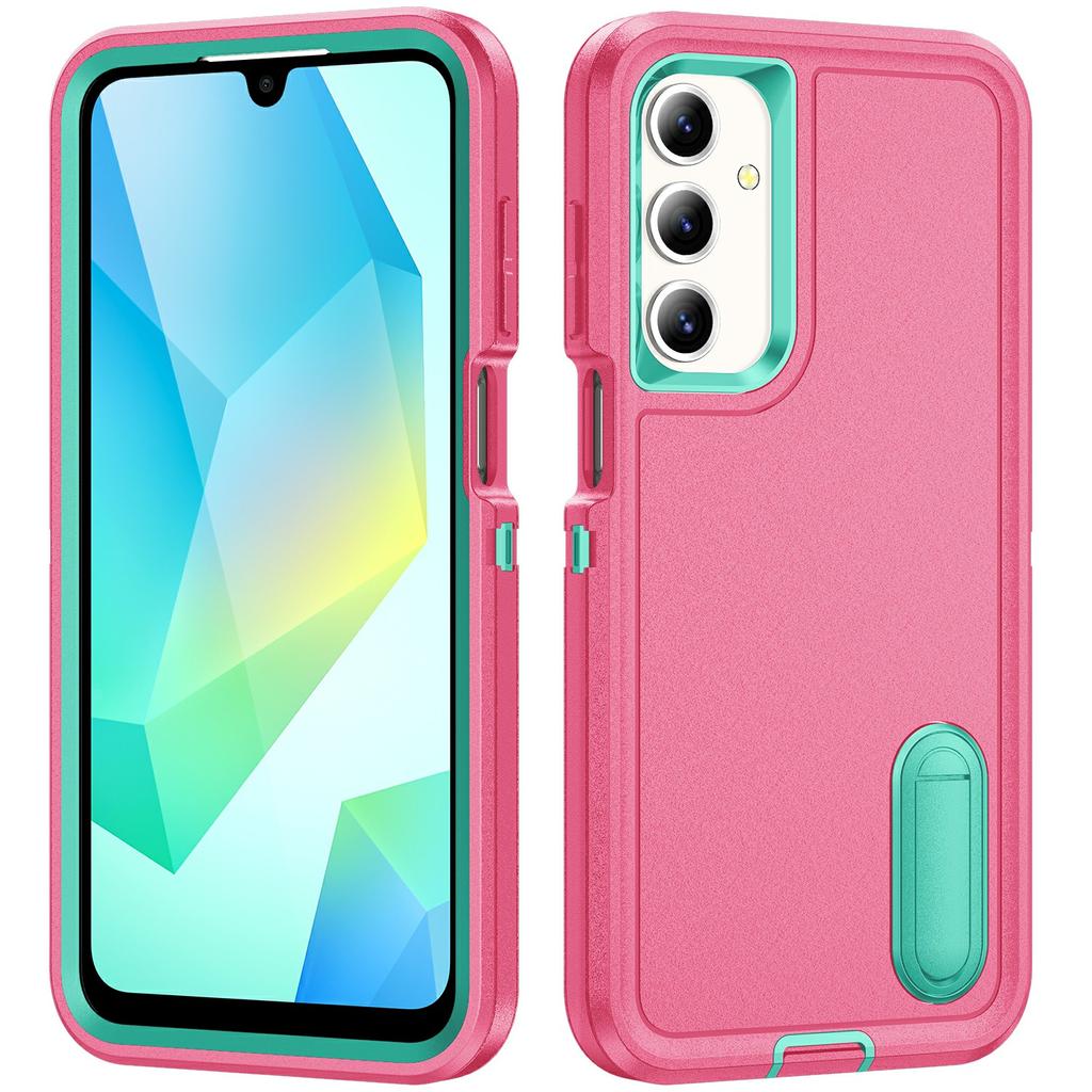 For Samsung Galaxy A16 4G/5G Case Kickstand Phone Cover PC+Silicone+EVA 3-in-1 Design