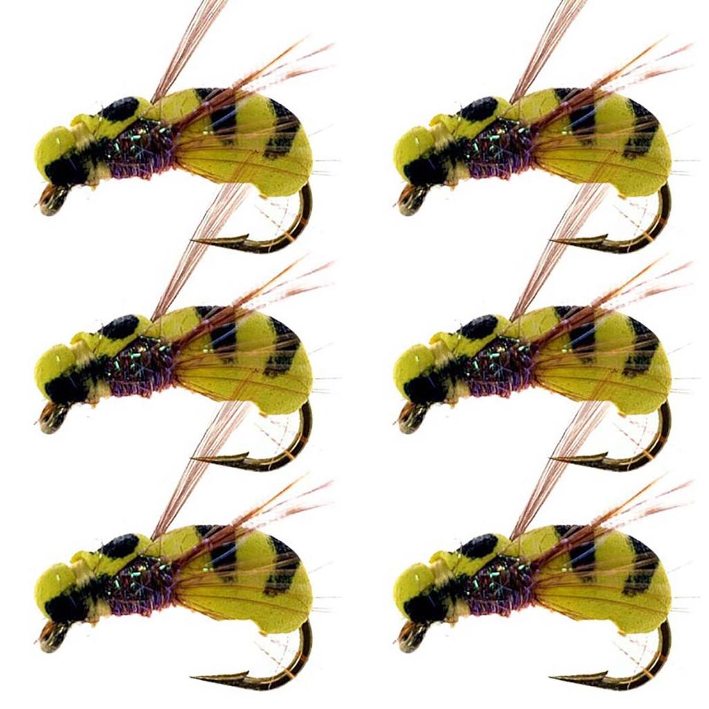 10/15/20/25Pcs Artificial Floating False Bee Lure Bait Fishing For Trout/Bass Flies Fishing Lure Bait