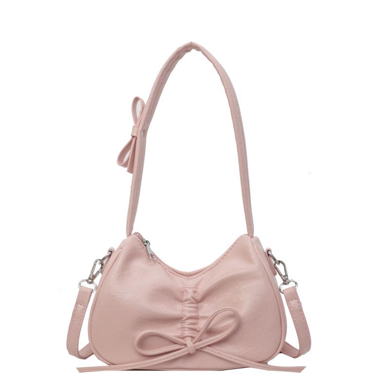 Kleine quadratische Umhängetasche mit Schleife für Damen