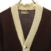 BUCKY WARREN 60s Vintage Long Sleeve Lettered Cardigan Two-tone Color Men's Used