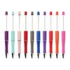 10 Pieces Bead Ballpoint Pens DIY Gift, Colorful, Cool, 14.7x1.15cm, Beadable Office Supplies
