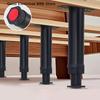 1PCS Black Telescopic Adjustable Bed Beam Support Foot Reinforced Plastic Furniture Leg Sofa Leg Bed Bottom Load Bearing Bracket