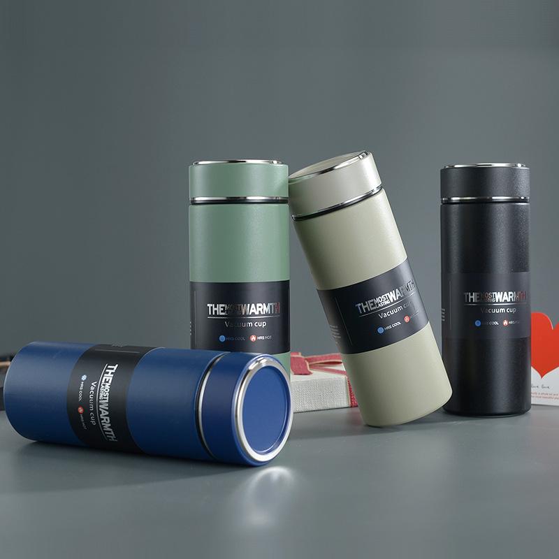 Updated High-looking Thermos Cup 304 Stainless Steel Frosted Business Car Gift Water Cup