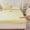 Stripe Style Fitted Sheet Pure Cotton Bed Cover Home Bedsheets Adults Kids Mattress Protector sabanas para cama (No Pillowcase)
