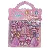 2 Sheets/Bag Cartoon Princess Dress Up Sticker Decorative 3D Puffy Stickers  Gift