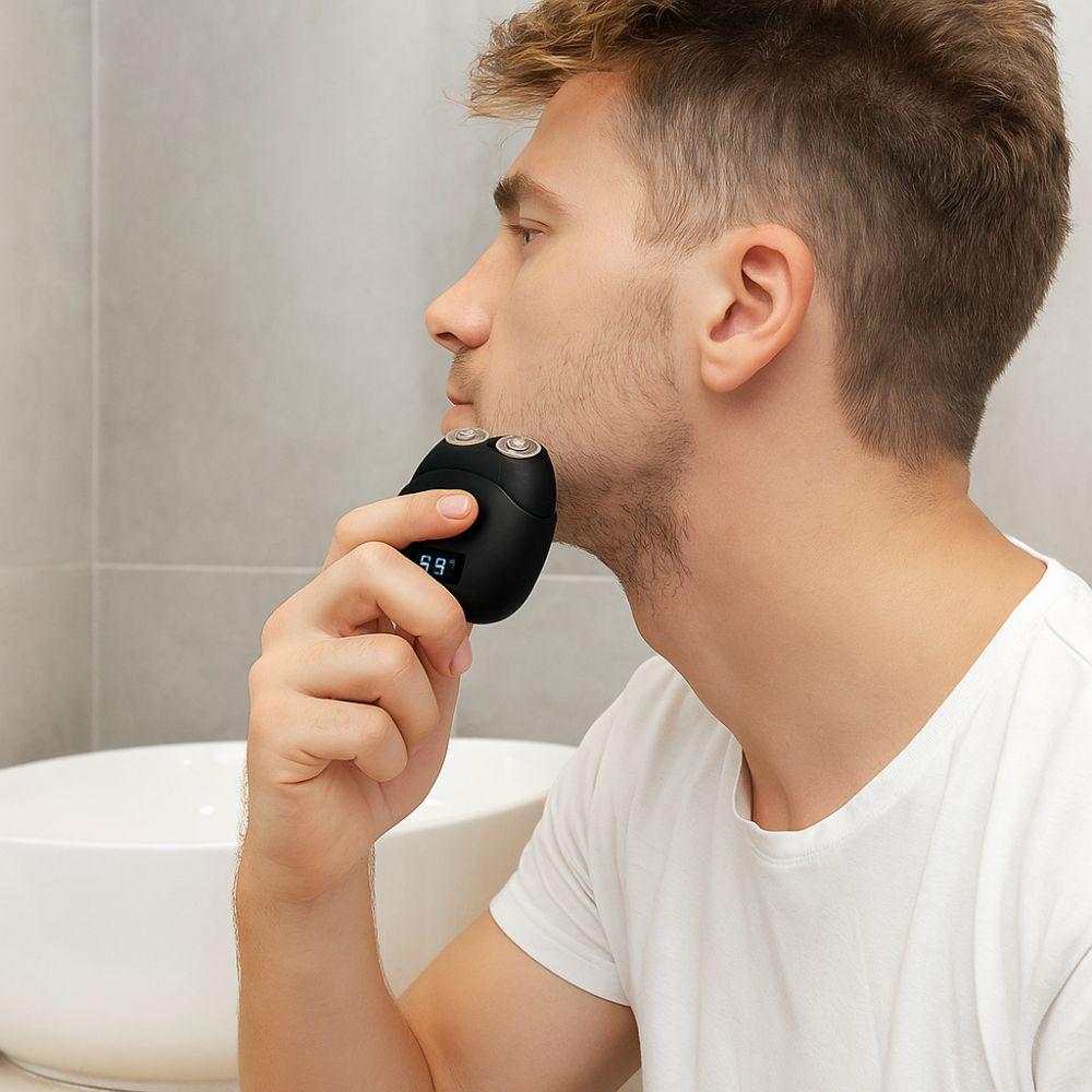 Digital Display Electric Shaver Double-headed Beard Hair Trimmer Travel Pocket Razor  Household