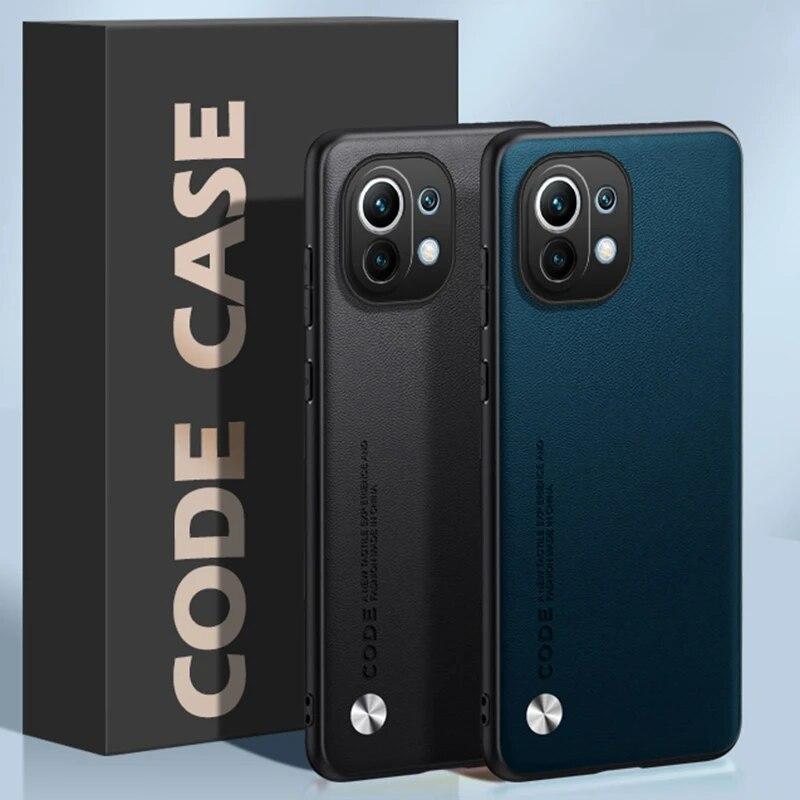 Luksusowe skórzane etui do Xiaomi Mi 11 Lite 5G NE 11T Pro Mi11 okładka silikonowa ochrona etui na telefon do Xiaomi Mi 11 Ultra 11i 11X