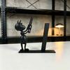 Matte Black Paper Roll Stand Funny Ant Toilet Holder, 3D Printed Novelty Free Standing Versatile Desktop Organizer Decorative Bathroom Tissue