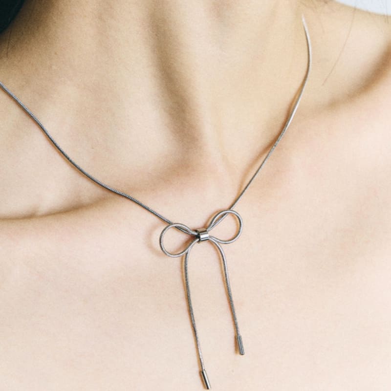 SCALETTO SBW012 Sugical Steel Ribbon Necklace