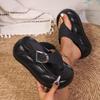 Summer Woman Flip Flops Platform Design Thick-soled Slippers Shoes Women Trend Casual Non-slip Outdoor Slippers Flat Slippers